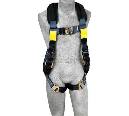 ExoFit" XP Arc Flash Harness 1110841, Back Web Loop, Rescue Loops, Quick Connect Buckles, L
