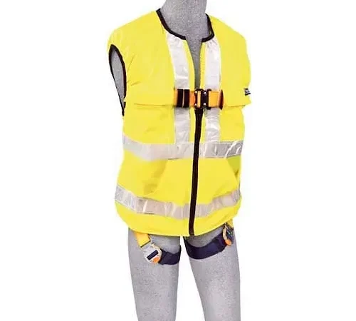 DBI-Sala" Hi Visibility Yellow Work Vest Harness 1111584, W/Back D-Ring, Universal