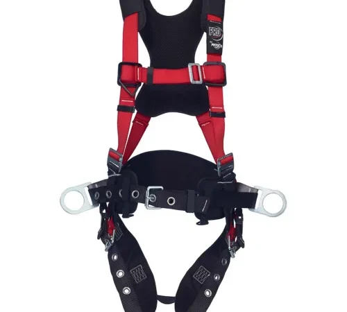 3M" Protecta® Comfort Construction Style Positioning Harness, Tongue Buckle/Pass Thru, M/L