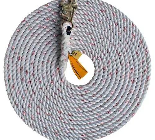 3M" DBI-SALA® 1202742 Rope Lifeline, 25'L, 310 Cap Lbs