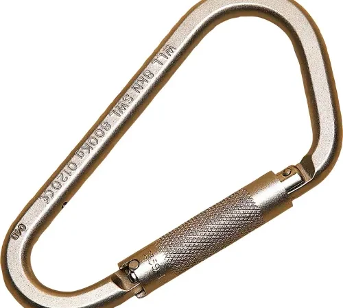 3M DBI-SALA® 2000300 Saflok® Steel Carabiner, Fixed, 310 Cap Lbs, 2" Gate Opening