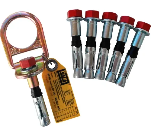 3M DBI-SALA® 2104561 Concrete D-ring Anchor, 5 Extra Bolts, Fixed, 310 Cap Lbs