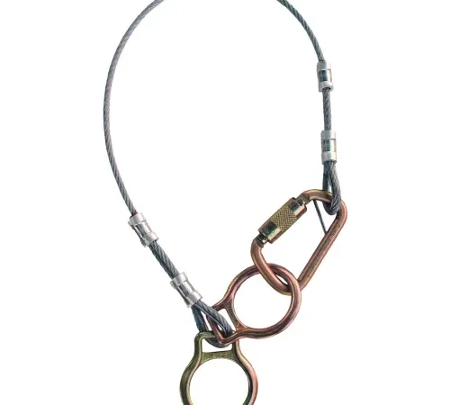 3M Protecta® 2190102 Dual-Ring Cable Tie-off Adapter, 6'L, Fixed, 310 Cap Lbs
