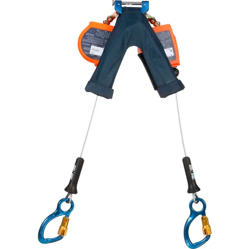 3M" DBI-SALA Nano-Lok Edge Twin-Leg Personal Self Retracting Lifeline, Aluminum Carabiner, 8'L - Image 3