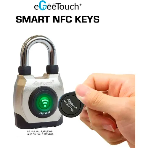 eGeeTouch® Smart NFC Key Fobs, Black, Pack of 20 - Image 4