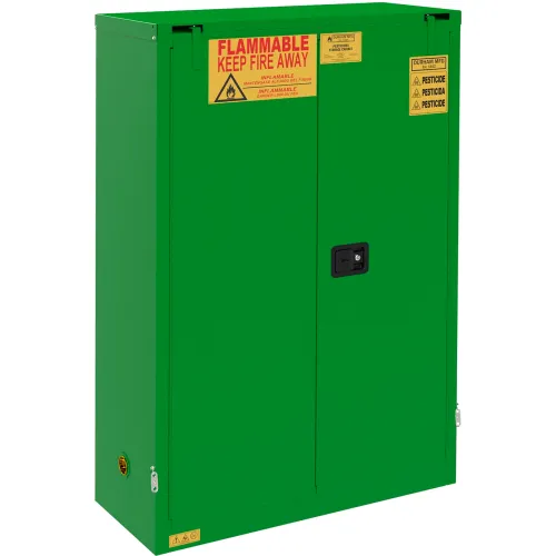 Durham Mfg. Pesticide Storage Cabinet, Self Close, 45 Gallon Cap., 43-5/16"W x 18-1/2"D x 66-3/8"H - Image 2