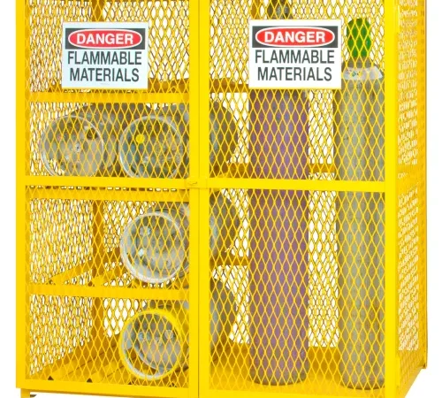 Durham Mfg.® Combo Gas Cylinder Cabinet, 17 Cylinders Capacity, 60"W x 30-1/8"D x 71-7/8"H