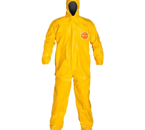 DuPont™ Tychem® 2000 Coverall Hood & Socks/Boots, Yellow, 5X, 4/Qty