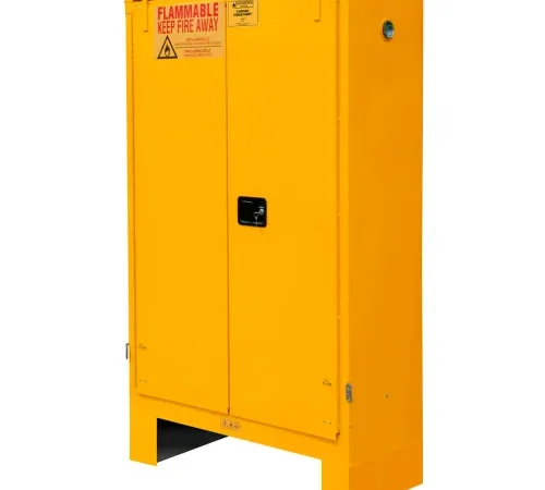 Durham Mfg.® Flammable Storage Cabinet, 45 Gallon Cap., 43-5/16"W x 18-3/16"D x 71-7/8"H,Yellow