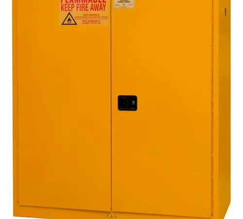 Durham Mfg.® Flammable Storage Cabinet, 120 Gal Cap., 59-3/16"W x 34-3/16"D x 65-1/8"H, Yellow