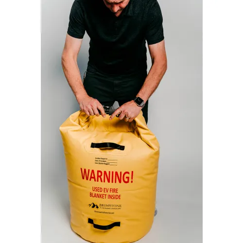 Brimstone Fire Protection Disposal Bag For Used EV Blanket, Safety Yellow - Image 3
