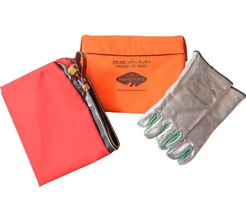 Brimstone Preventer & Preventer Plus Battery Fire & Smoke Containment Bag, 14"W x 1"D x 10"H, Orange