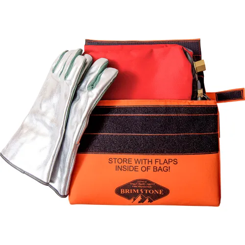 Brimstone Preventer HD & Plus Battery Fire & Smoke Containment Bag, 14"W x 1"D x 10"H, Orange - Image 3