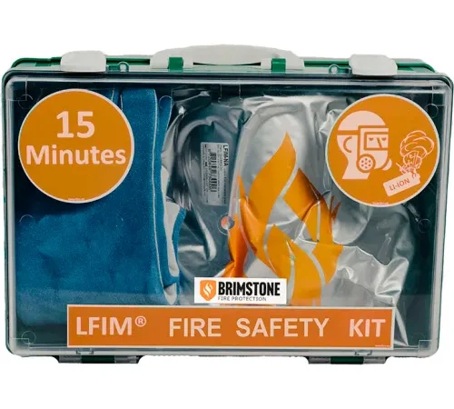 Brimstone Fire Protection LFIM® USA Li-Ion Fire Incident Mask Kit, One Size