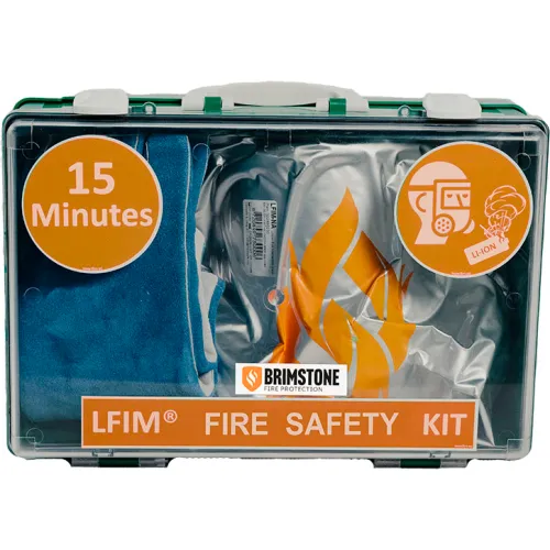 Brimstone Fire Protection LFIM® USA Li-Ion Fire Incident Mask Kit, One Size