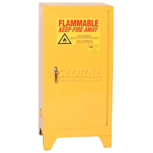 Eagle Flammable Liquid Tower™ Safety Cabinet with Manual Close - 16 Gallon