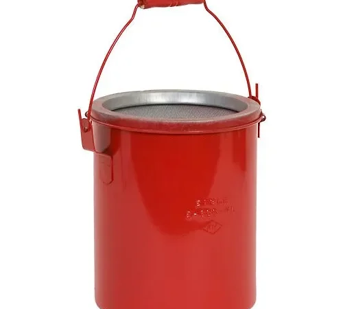 Eagle Bench Can - Metal - Red - 6 qt.