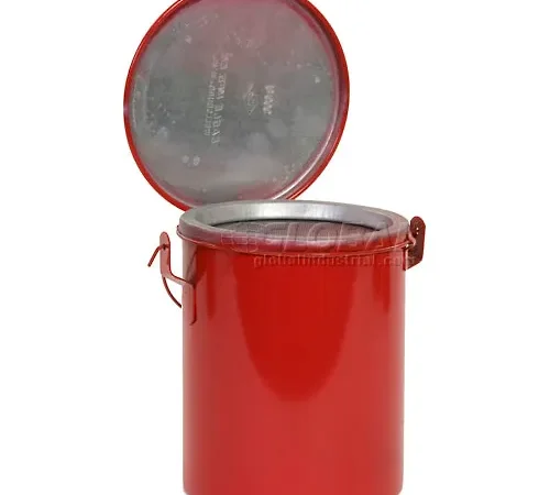 Eagle Bench Can - Metal - Red - 8 qt.