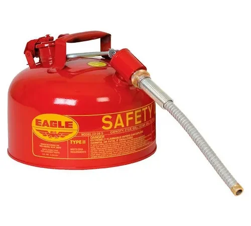 Eagle Type II Safety Can with 5/8" Spout - 5 Gallons - Red