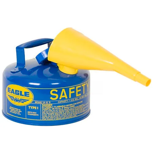 Eagle Type I Safety Can - 2 Gallon with Funnel - Blue