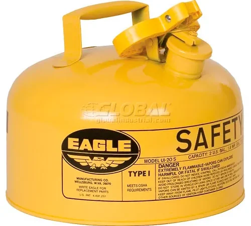 Eagle Type I Safety Can - 2 Gallons - Yellow