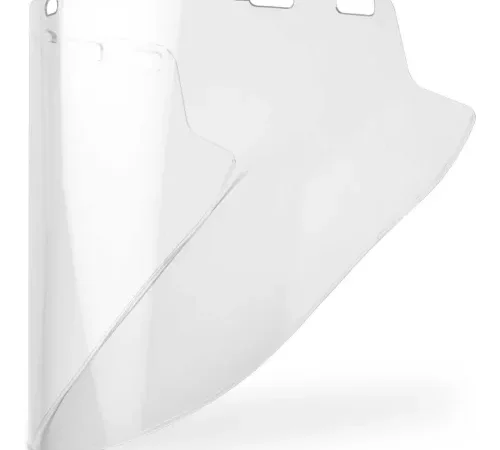 Elvex® Lexan Premium Molded Face Shield, 10"L x 18-1/2"W x 1/16" Thick, Clear