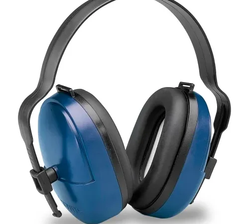 Elvex® ValueMuff Earmuff, Dielectric, Over-The-Head, NRR 25 dB, Blue/Black