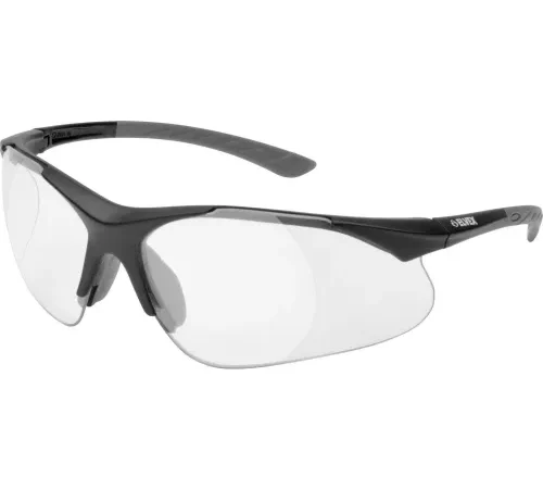 Elvex® RX-500" Safety Glasses, Clear .75 Magnifier Lens, Black Frame, Pack of 12 - Pkg Qty 12
