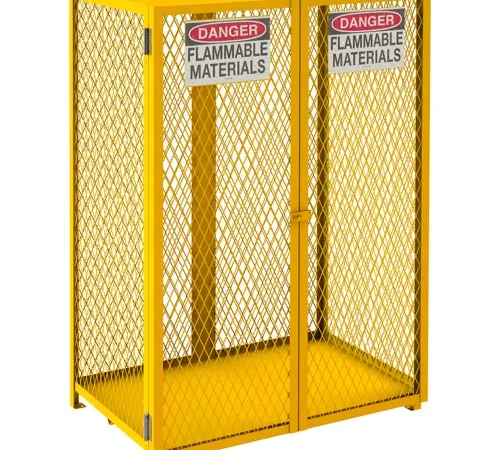 Durham Vertical Cylinder Storage Cabinet EGCVC12-SC-50 Self Close, Holds 12 50 Lb. Cylinders