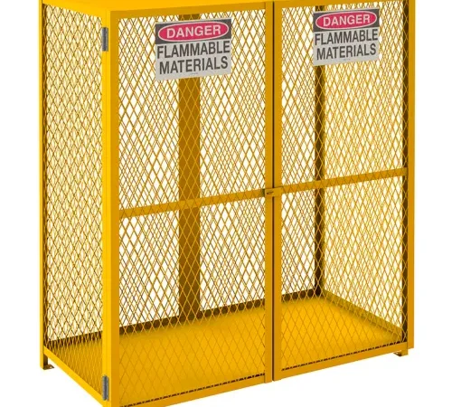 Durham Vertical Cylinder Storage Cabinet EGCVC18-SC-50 Self Close, Holds 18 50 Lb. Cylinders