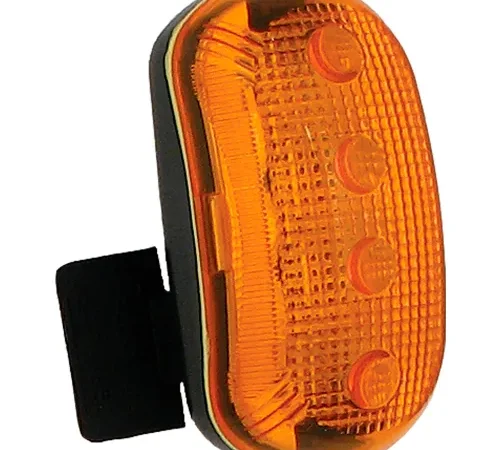 ERB® Hard Hat Safety Light, Amber, Pack of 12 - Pkg Qty 12