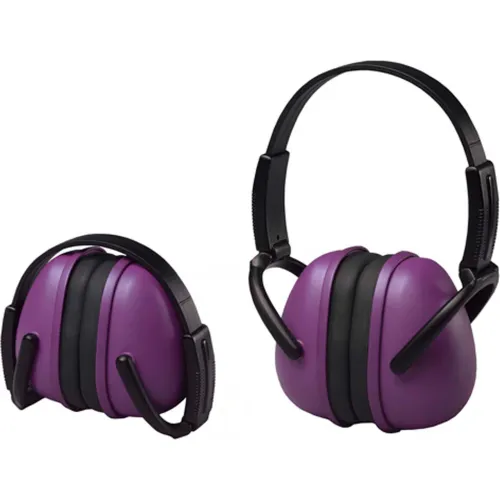 ERB® Lightweight Folding Earmuff, Dielectric, NRR 23 dB, Purple, Pack of 12 - Pkg Qty 12