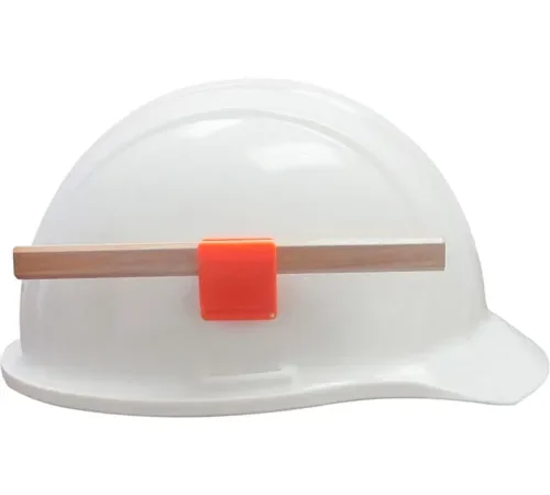 ERB® 2010 Helmet Pencil Clip, Orange, Pack of 12 - Pkg Qty 12