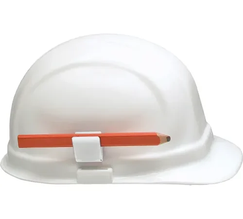 ERB® 2010 Helmet Pencil Clip, White, Pack of 12 - Pkg Qty 12