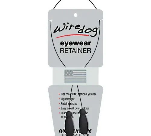 ERB® Wiredog® Eyewear Retainer For Safety Glasses, 16-1/2"L, Black, Pack of 12 - Pkg Qty 12