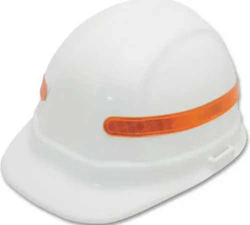ERB® High Gloss Retroreflective Strip, ANSI, 22"L x 1/2"W, Orange, 7 Strips per Sheet