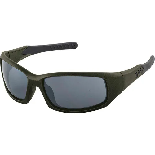 ERB® Free Ride Safety Glasses, Gray Flash Lens, Olive Metallic Frame - Pkg Qty 12