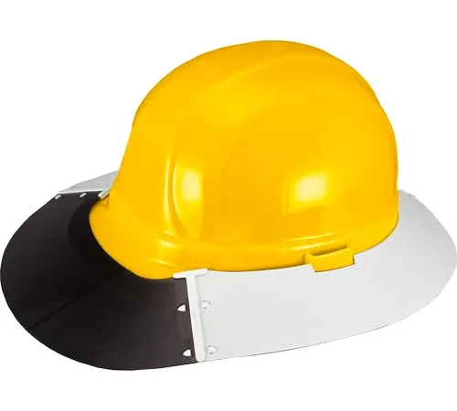 ERB® AS5E Sun Shield For Omega II® Safety Helmet, White/Smoke - Pkg Qty 12