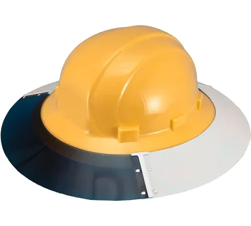 ERB® AS4E Sun Shield For Omega II® Full Brim Hard Hat, White/Smoke - Pkg Qty 50