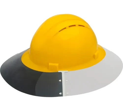 ERB® AS4E2 Sun Shield For Americana® Full Brim Hat, White/Smoke - Pkg Qty 12