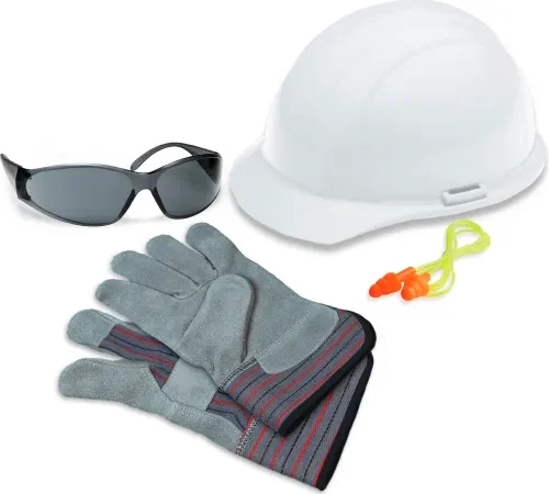 ERB® L1 New Hire Kit with Liberty® Cap & Boas® Lens, White/Gray - Pkg Qty 6