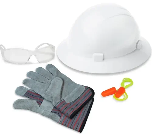 ERB® AFB1 New Hire Kit with Americana® Full Brim Cap & Economy Boas® Lens, Clear/Gray - Pkg Qty 6