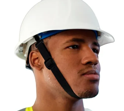 ERB® Hard Hat Chin Strap without Chin Guard, Black, Pack of 12 - Pkg Qty 12