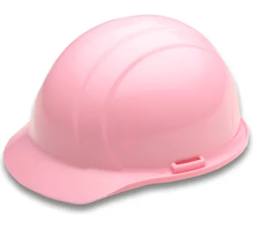 ERB® Americana® Cap Safety Helmet, 4-Point Side-Lock Suspension, Light Pink