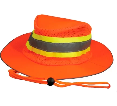 ERB® Aware Wear® S230 Boonie Hat, Polyester, One Size, Hi-Viz Orange