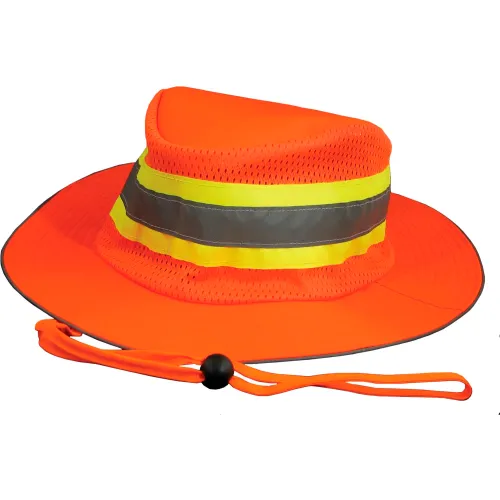 ERB® Aware Wear® S230 Boonie Hat, Polyester, One Size, Hi-Viz Orange