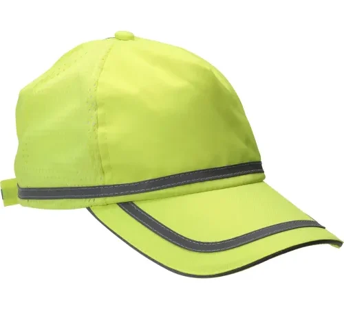 ERB® Aware Wear® S108 Ball Cap, Polyester, One Size, Hi-Viz Lime