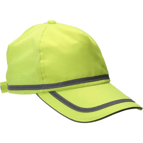 ERB® Aware Wear® S108 Ball Cap, Polyester, One Size, Hi-Viz Lime