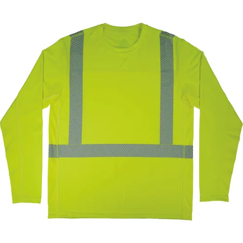 Ergodyne® Chill-Its® 6688 Cooling Hi-Vis Sun T-Shirt w/ UV Protection, Class 2, 3XL, Lime