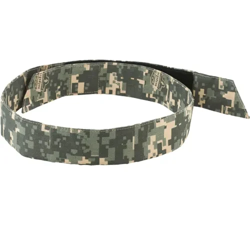 Ergodyne® Chill-Its® 6705 Evaporative Cooling Bandana, H & L, Camo, One Size - Pkg Qty 24